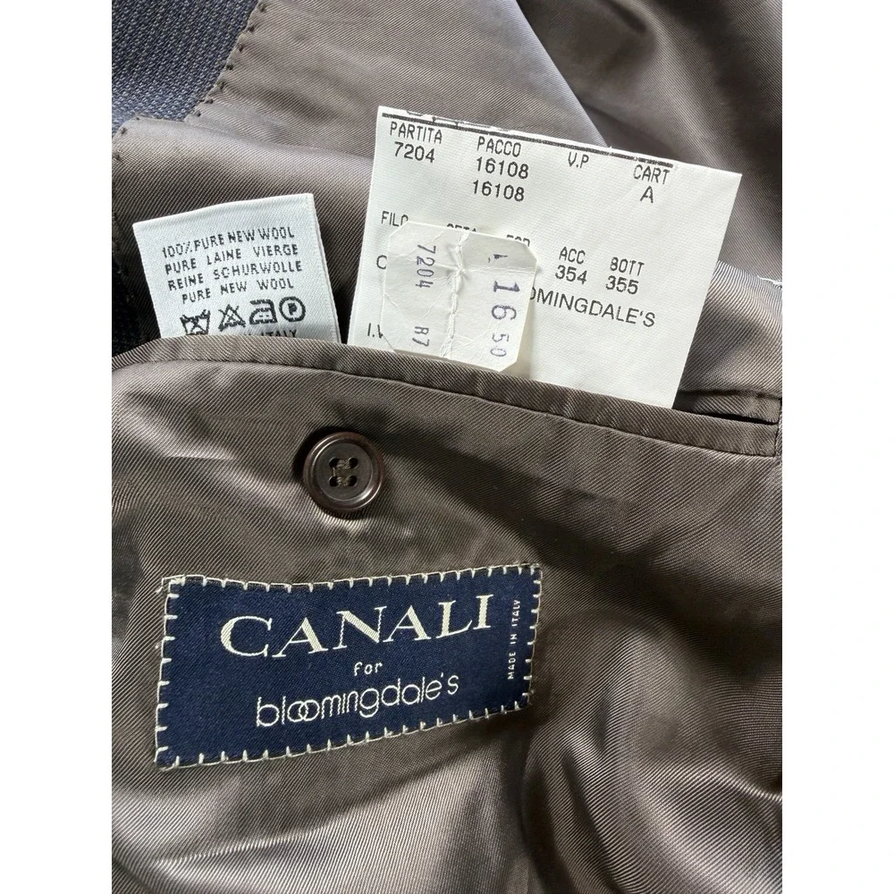 Vintage Canali Pure Wool Jacket 40R Brown Blazer. See Pics For Condition